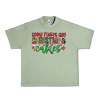 Oil Green Snowflakes and Christmas cakes Urban Heavy Tee - JahusDesignShop