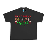 Pigment Black Snowflakes and Christmas cakes Urban Heavy Tee - JahusDesignShop