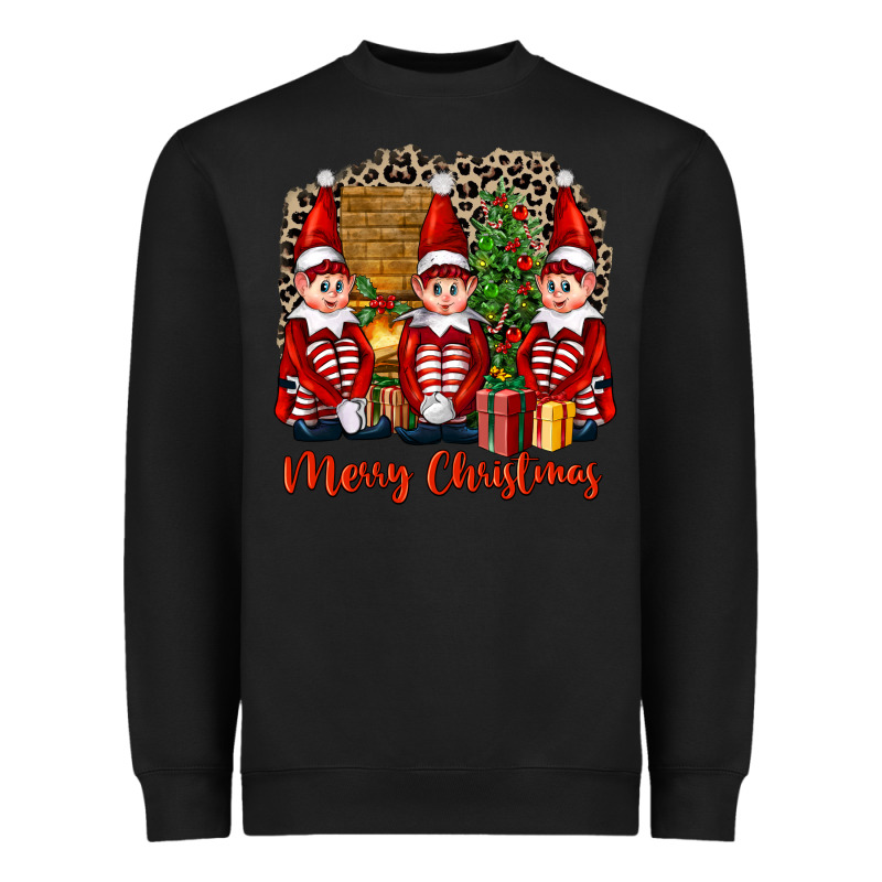 Merry Christmas Elfs Heavyweight Sweatshirt by FaDigitalArtStudio | Teevron