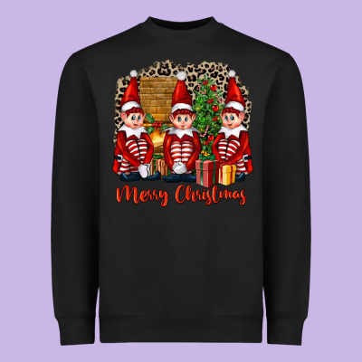 Merry Christmas Elfs Heavyweight Sweatshirt Designed By Fadigitalartstudio