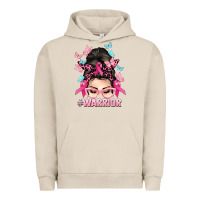 Pigment French Oak Warrior Cancer messy bun Cancer Awareness Urban Hoodie - HowdyJamesFarm