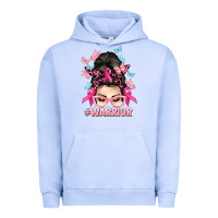 Pigment Grape Ice Warrior Cancer messy bun Cancer Awareness Urban Hoodie - HowdyJamesFarm
