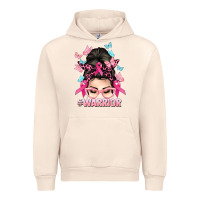 Sandshell Warrior Cancer messy bun Cancer Awareness Urban Hoodie - HowdyJamesFarm