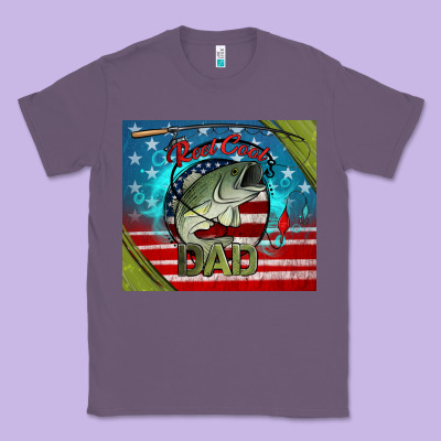 Reel Cool Dad Fishing Classic Tee Designed By Jasminsmagicworld