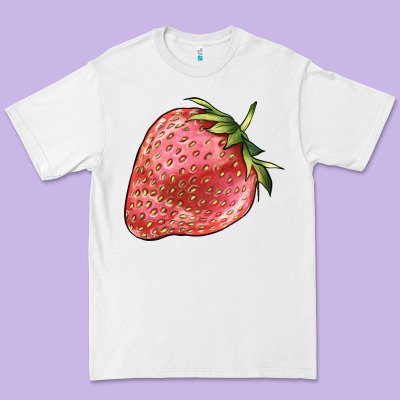 Strawberry Premium Tee Designed By Barkaloodesign