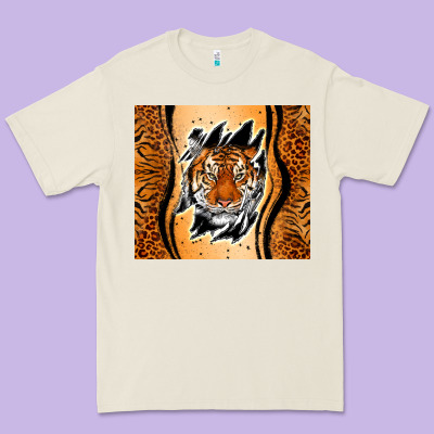 Tiger Scratch Mark Premium Tee Designed By Ranaportraitstore