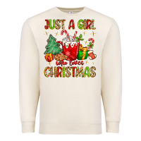 Just A Girl Who Loves Christmas Premium Sweatshirt | Teevron