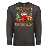 Smoke just a girl who loves christmas Premium Sweatshirt - MaliasSmallBusiness