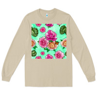 Mushroom floral background Long Sleeve Tee - BundleAndBundleShop