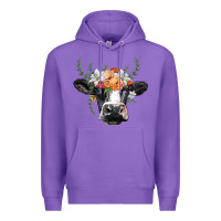 Holstein Cow Head Premium Hoodie | Teevron