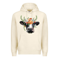 Tofu holstein cow head Premium Hoodie - BarkalooDesign