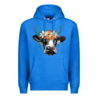 True Royal holstein cow head Premium Hoodie - BarkalooDesign
