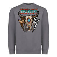 Storm howdy boho skull Heavyweight Sweatshirt - CowhideDigitalArt