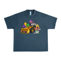 Midnight Navy mardi gras gnome bulldozer Urban Heavy Tee - JahusDesignShop