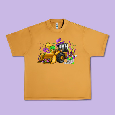 Mardi Gras Gnome Bulldozer Urban Heavy Tee Designed By Jahusdesignshop