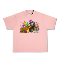 Salmon mardi gras gnome bulldozer Urban Heavy Tee - JahusDesignShop