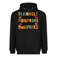 Black flannels hayrides pumpkinsbonfires Heavyweight Hoodie - MaliasSmallBusiness