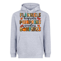 Heather Grey flannels hayrides pumpkinsbonfires Heavyweight Hoodie - MaliasSmallBusiness