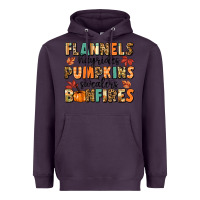 Plum flannels hayrides pumpkinsbonfires Heavyweight Hoodie - MaliasSmallBusiness