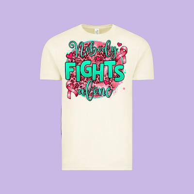 Nobody Fights Alone Vintage Tee Designed By Adodesignshop