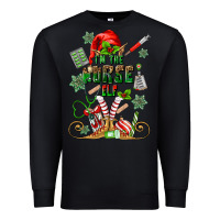 Black im the nurse elf Premium Sweatshirt - MaliasSmallBusiness