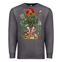 Charcoal Heather im the nurse elf Premium Sweatshirt - MaliasSmallBusiness