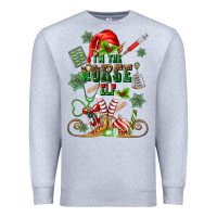 Heather Grey im the nurse elf Premium Sweatshirt - MaliasSmallBusiness