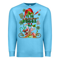 Ocean Blue im the nurse elf Premium Sweatshirt - MaliasSmallBusiness