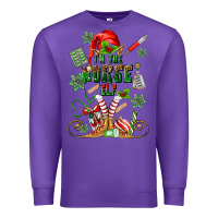 Purple im the nurse elf Premium Sweatshirt - MaliasSmallBusiness