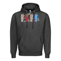 Charcoal Heather autism Zipper Hoodie - MaliasSmallBusiness