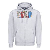 Heather Grey autism Zipper Hoodie - MaliasSmallBusiness