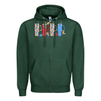 Sports Green autism Zipper Hoodie - MaliasSmallBusiness