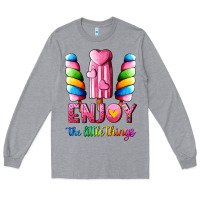 Heather Grey enjoy the little things Long Sleeve Tee - AdoDesignShop