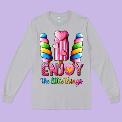 Enjoy The Little Things Long Sleeve Tee Designed By Adodesignshop
