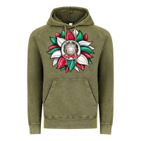 Vintage Olive sunflower i̇talian flag Vintage Hoodie - JahusDesignShop