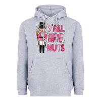 Heather Grey yall are nuts Heavyweight Hoodie - MaliasSmallBusiness