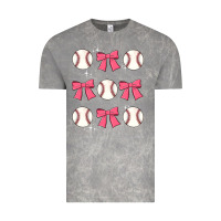 Cloud Rock baseball coquette bow Vintage Tee - JahusDesignShop