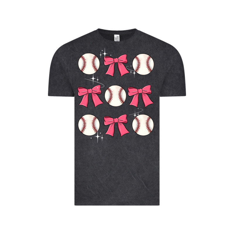 Baseball Coquette Bow Vintage Tee by JahusDesignShop | Teevron