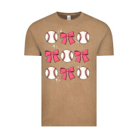 Vintage Coffee baseball coquette bow Vintage Tee - JahusDesignShop