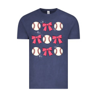 Vintage Denim baseball coquette bow Vintage Tee - JahusDesignShop