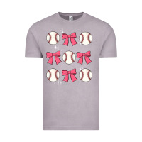 Vintage Zinc baseball coquette bow Vintage Tee - JahusDesignShop