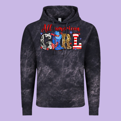 All American Girl Vintage Hoodie Designed By Neo Western