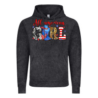 Vintage Black All American girl Vintage Hoodie - Neo Western