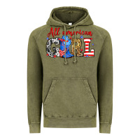Vintage Olive All American girl Vintage Hoodie - Neo Western