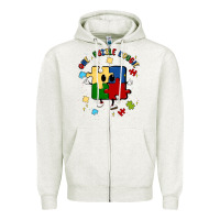 Oatmeal Heather one puzzle bougie Zipper Hoodie - MaliasSmallBusiness