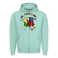 Seafoam one puzzle bougie Zipper Hoodie - MaliasSmallBusiness