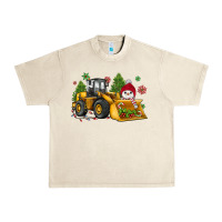 Sandshell christmas bulldozer snowman Urban Heavy Tee - JahusDesignShop