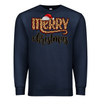 Navy merry christmas Premium Sweatshirt - MaliasSmallBusiness