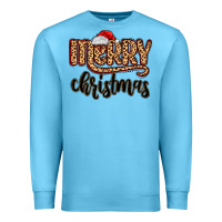 Ocean Blue merry christmas Premium Sweatshirt - MaliasSmallBusiness
