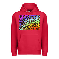 Cardinal leopard background rainbow 3200x2400 Premium Hoodie - AdoDesignShop